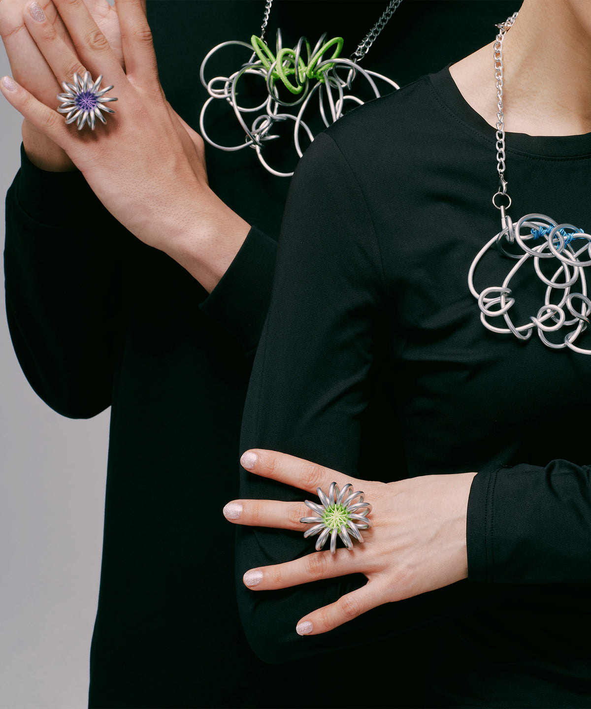 FUN FLOWER ring 【Neon yellow】