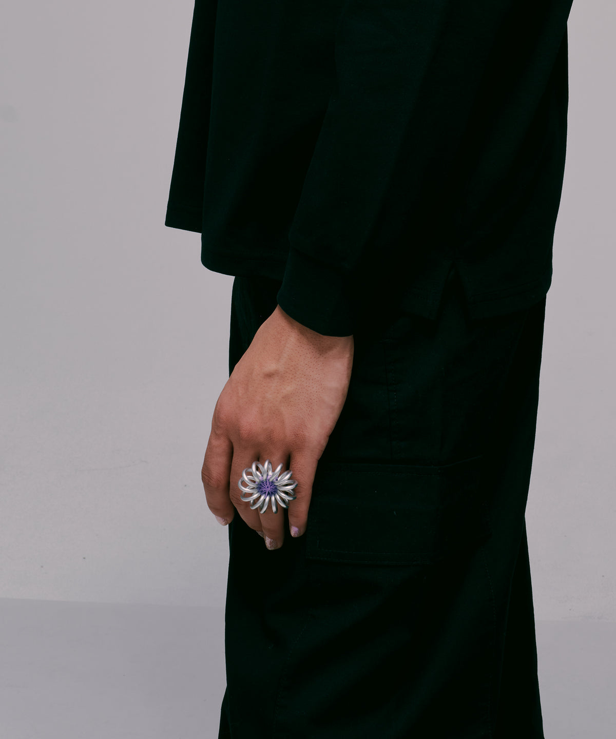 FUN FLOWER ring 【Purple】