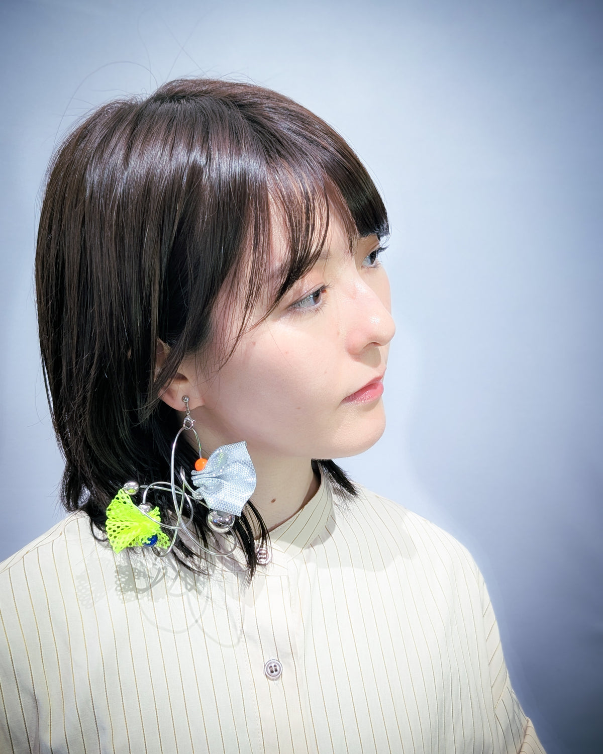 UCHU VIVID  3way#1  pierced/clip-on/necklace