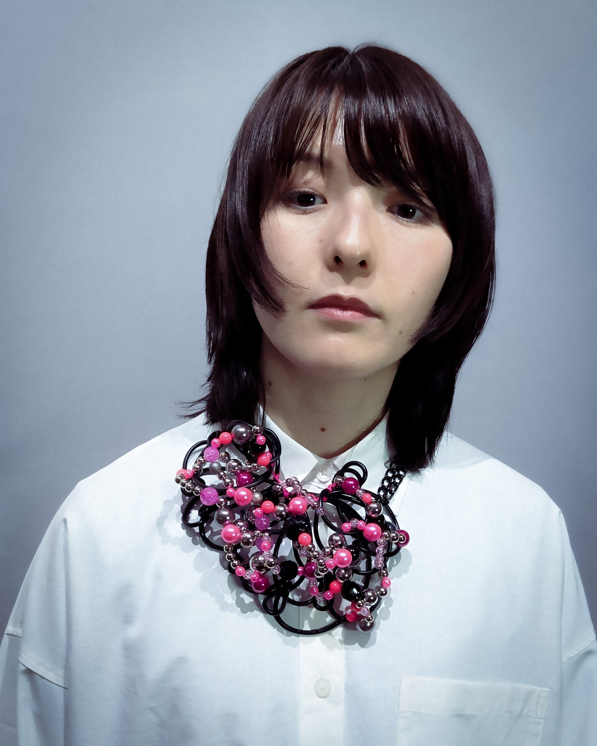 UCHU VIVID necklace 09 BK_PK
